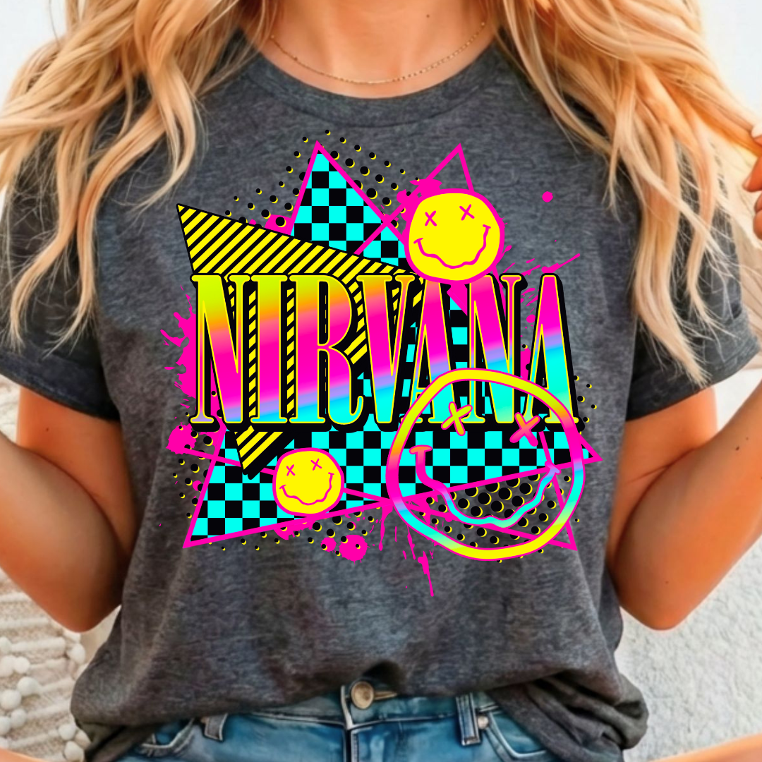Nirvana Full Color DTF T-Shirt Transfer - 262