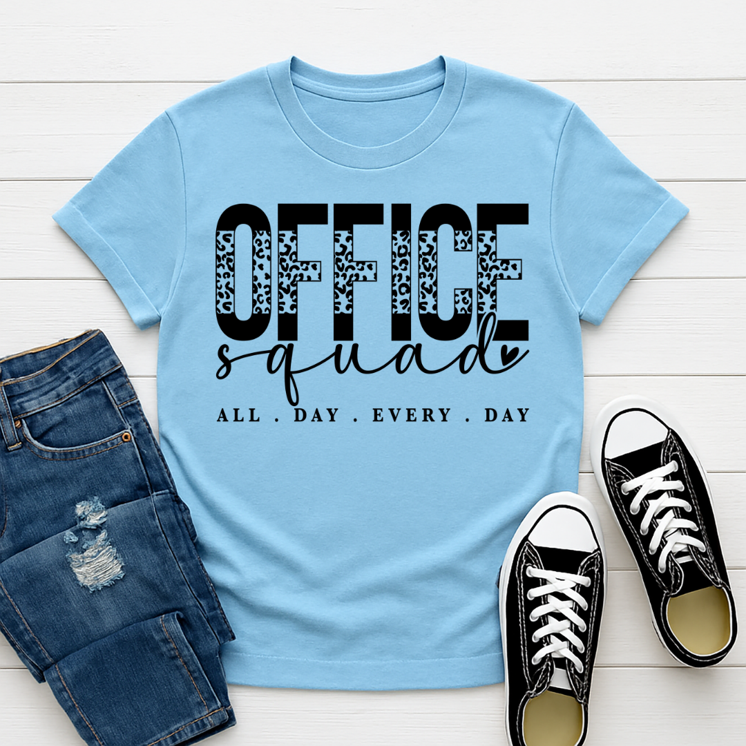 Office Squad -  Single Color Screen Print - Adult Size