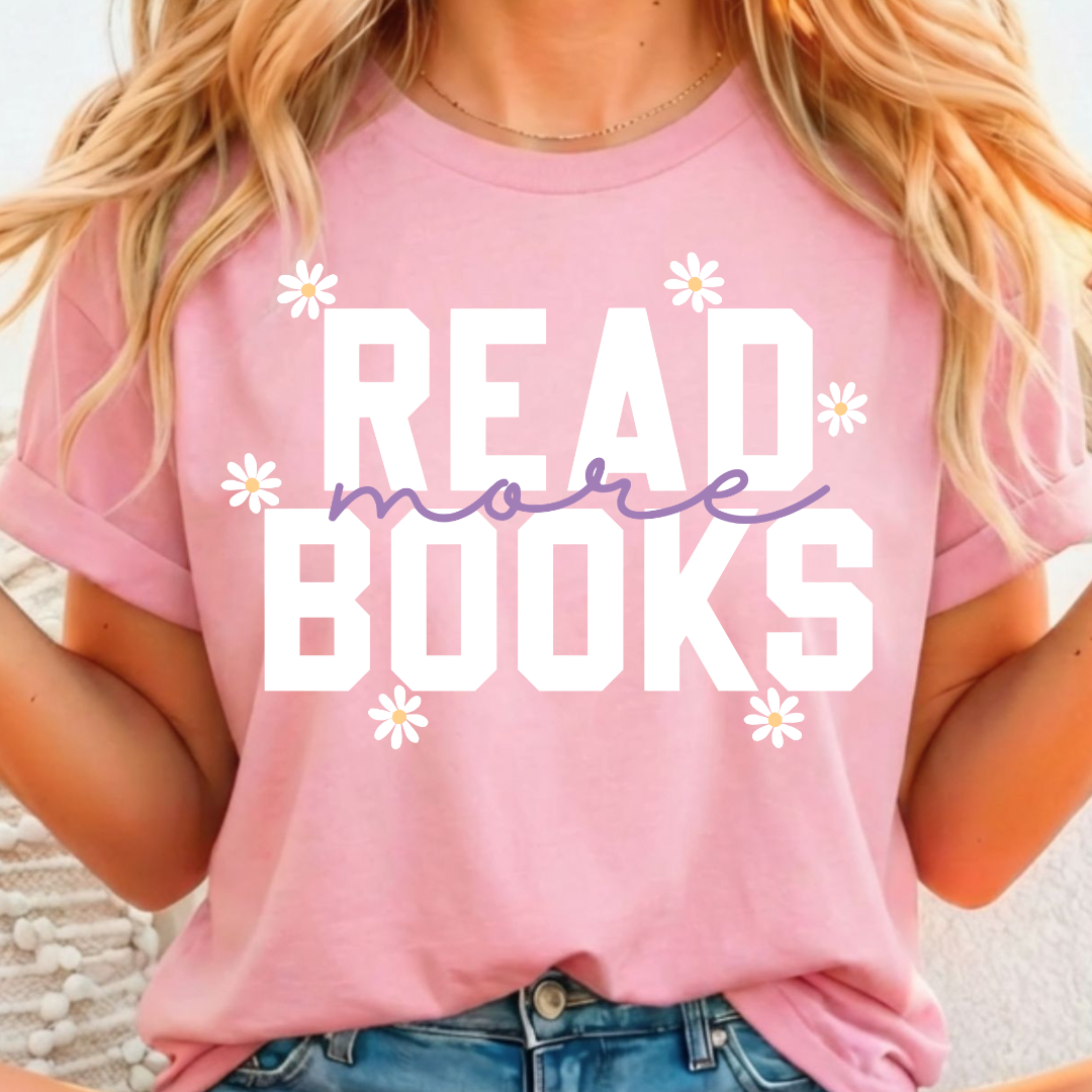 Read More Books - Full Color DTF T-Shirt Transfer - 135