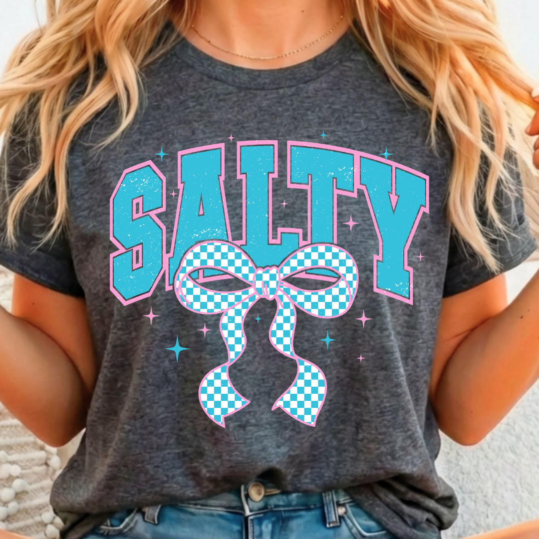 Salty Pink & Blue - Full Color DTF T-Shirt Transfer - 197