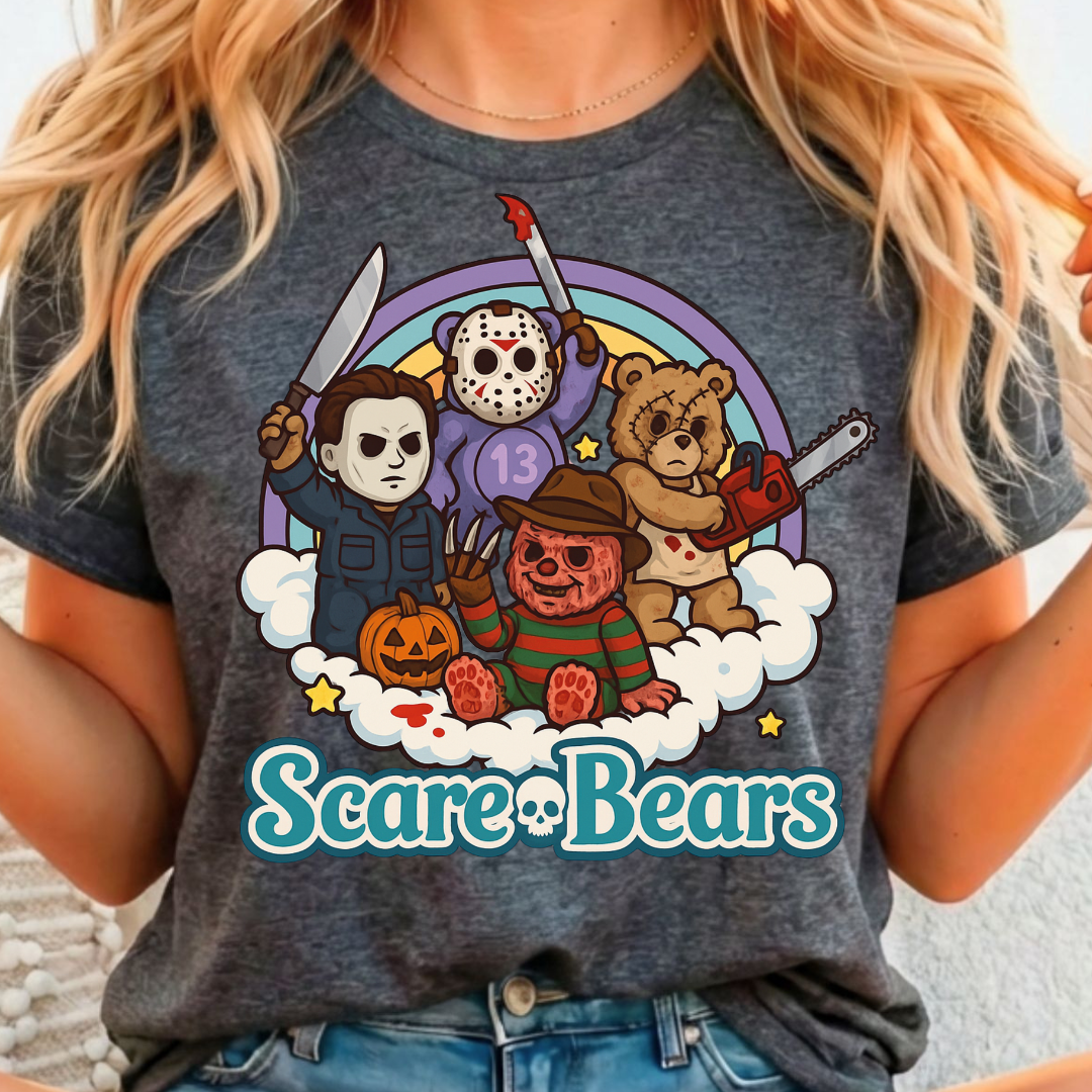 Scare Bears Full Color DTF T-Shirt Transfer - 199