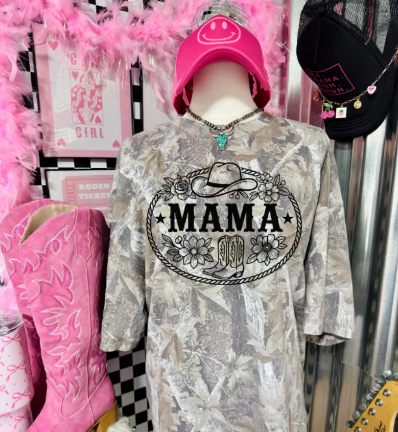 Mama Western -  Single Color Screen Print