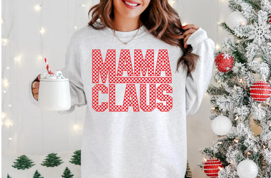 Mama Claus -  Single Color Screen Print - Adult Size