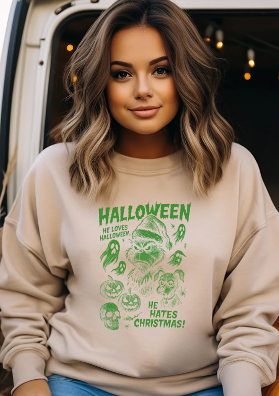 G - Man, Loves Halloween, Hates Christmas  -   Single Color Screen Print