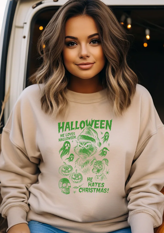 G - Man, Loves Halloween, Hates Christmas  -   Single Color Screen Print