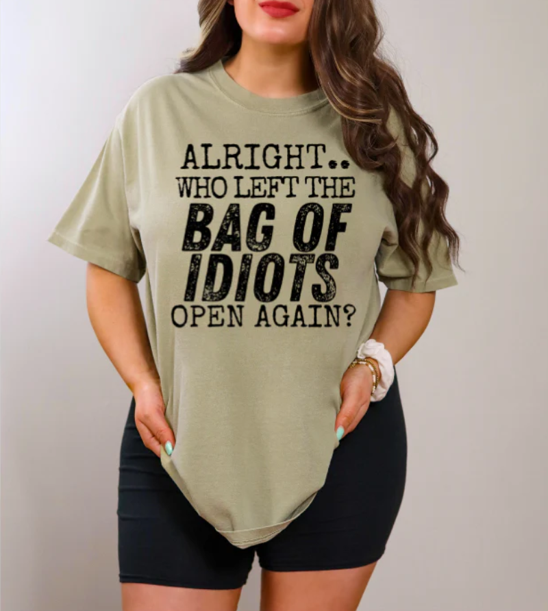 Bag of Idiots -   Single Color Screen Print A