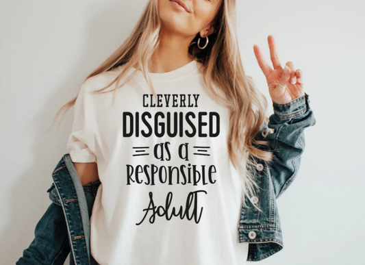 Cleverly Disguised -  Single Color Screen Print - E12