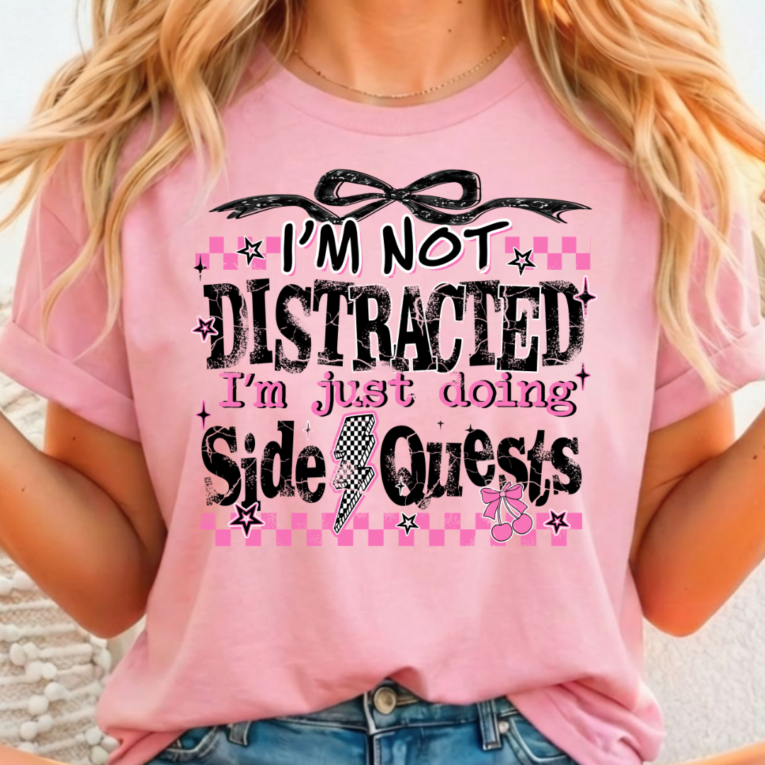 Side Quests Full Color DTF T-Shirt Transfer - 202