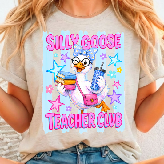 Silly Goose Teacher Club - Full Color DTF T-Shirt Transfer - 79
