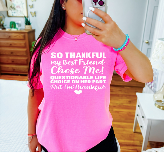 Best Friends TShirt Transfer  -  Single Color Screen Print - C28