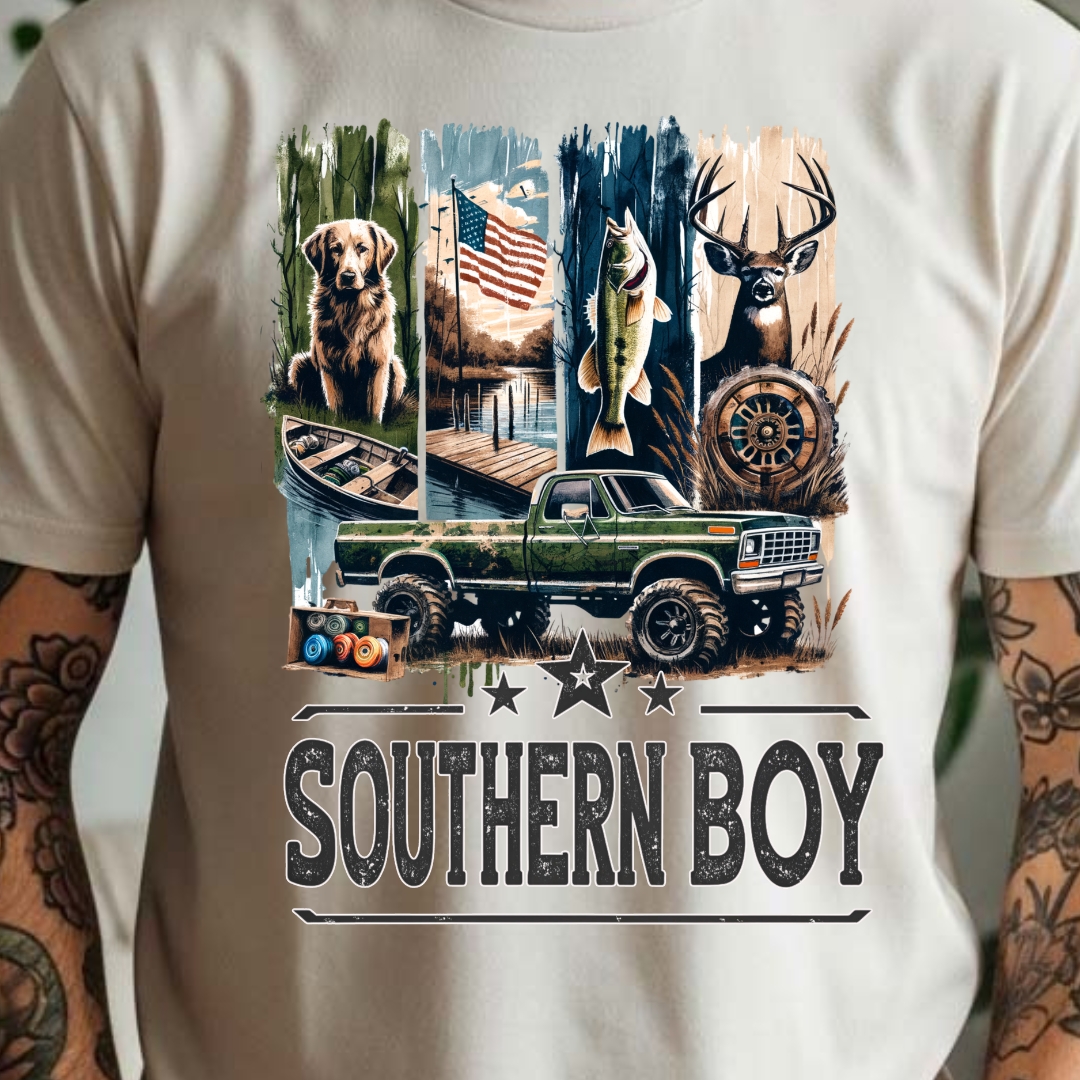 Southern Boy - Full Color DTF T-Shirt Transfer - 208