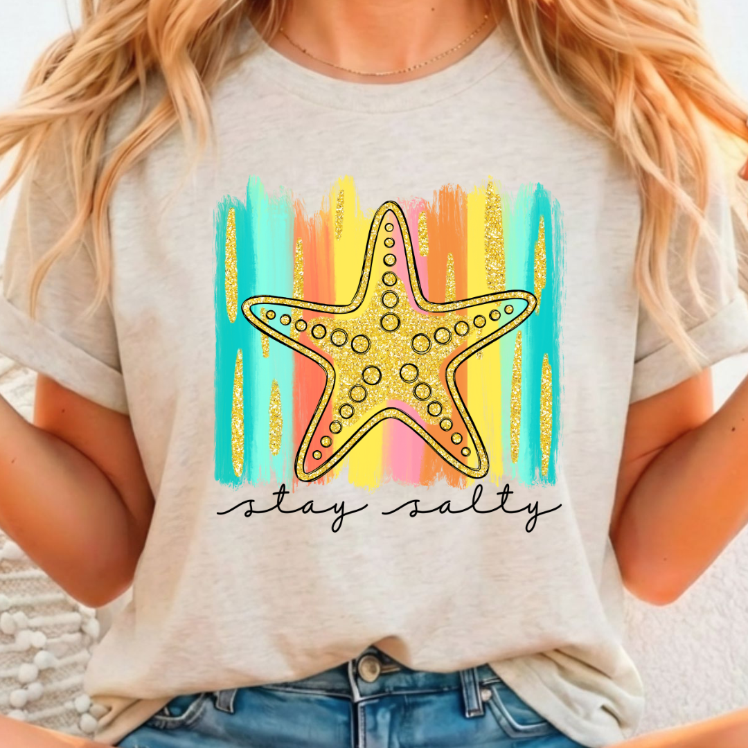 Stay Salty - Full Color DTF T-Shirt Transfer - 349