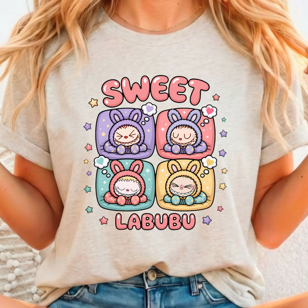 Sweet Labubu Full Color DTF T-Shirt Transfer - 268