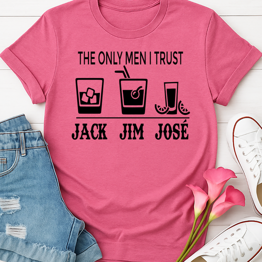 The Only Men I Trust -   Single Color Screen Print - Adult Size R2