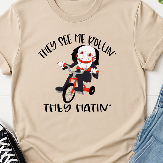 They See Me Rollin' - Full Color DTF T-Shirt Transfer -Adult Size