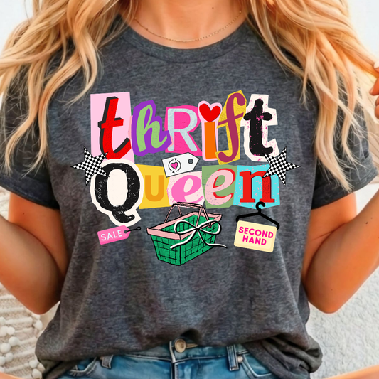 Thrift Queen - Full Color DTF T-Shirt Transfer - 4