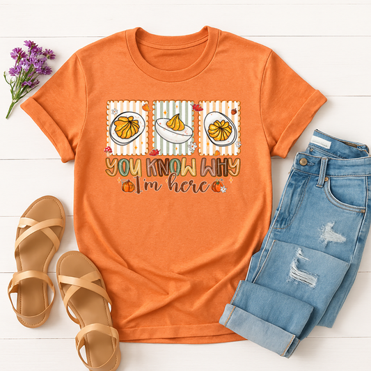 This is why I'm here Full Color DTF T-Shirt Transfer