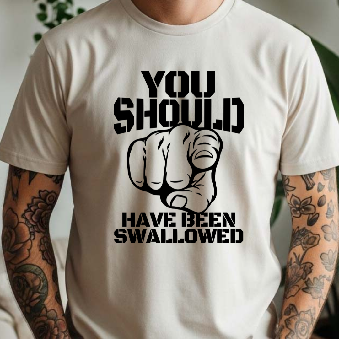 You should have been Swallowed -  Single Color Screen Print - E17